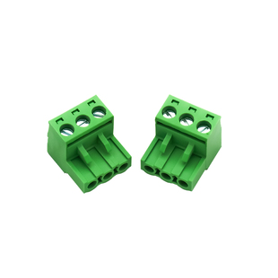 插拔式接线端子2EDGK-5.08MM间距插头母头绿色全铜环保阻燃2-24P