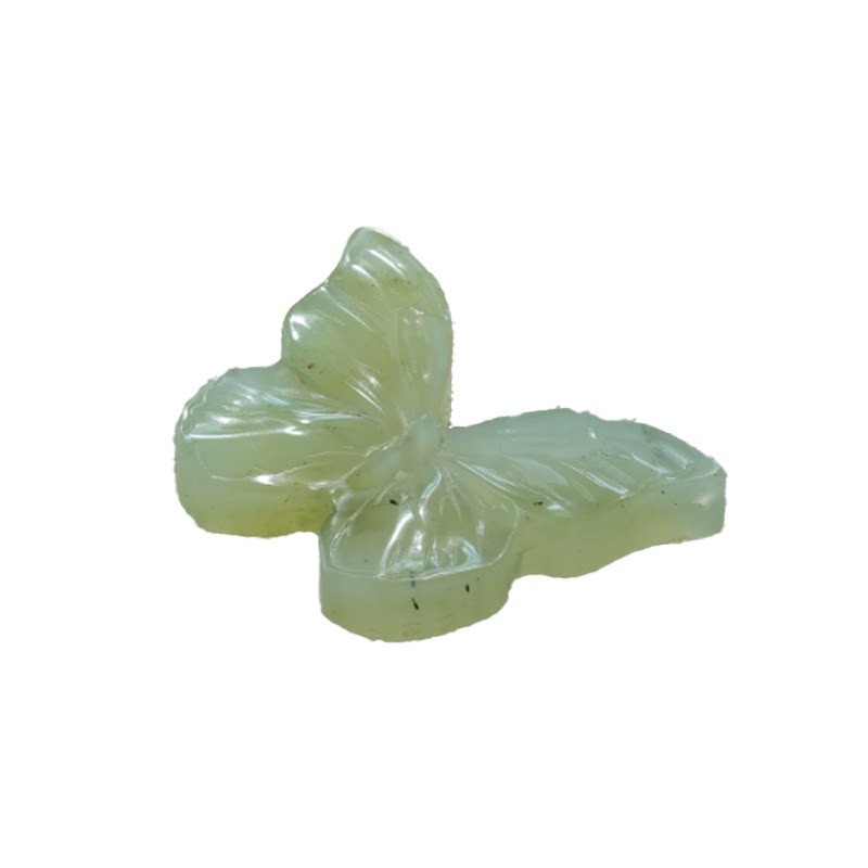 西泠印社蝴蝶岫玉笔搁新中式摆件