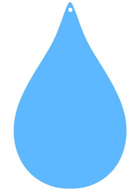 水滴形环创吊饰塑料片幼儿园DIY