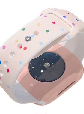 彩色波点硅胶圆点适用iwatch表带