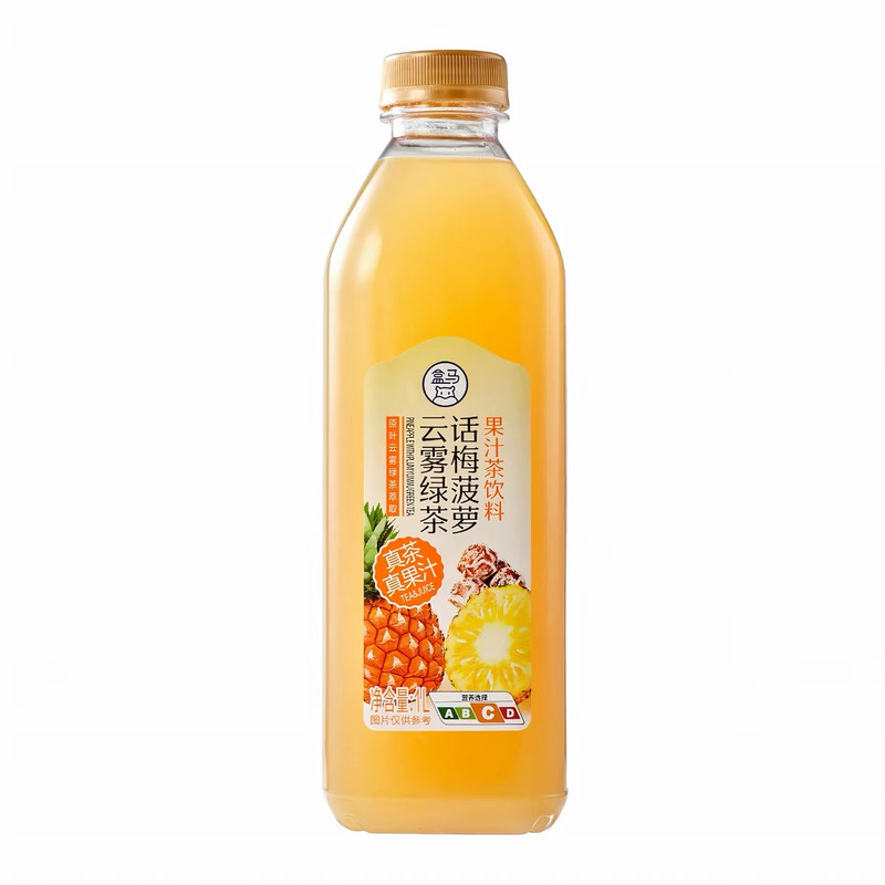 盒马1L果汁茶饮料多口味