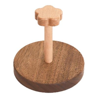 实木一次性纸杯托杯架