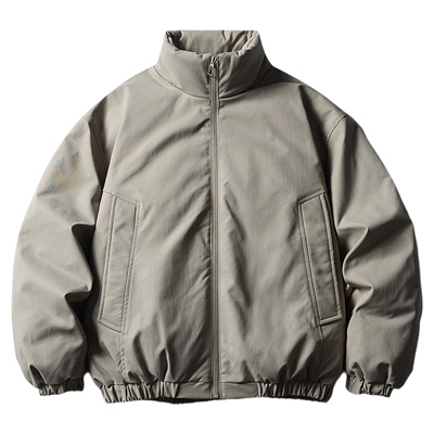 白鸭绒立领夹克羽绒服男生短款上衣轻薄外套2025新款冬季加厚保暖