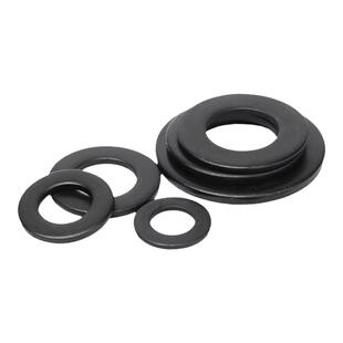 黑色304不锈钢平垫片加大加厚垫圈金属介子圆形M2M3M4M5M6M8-M30