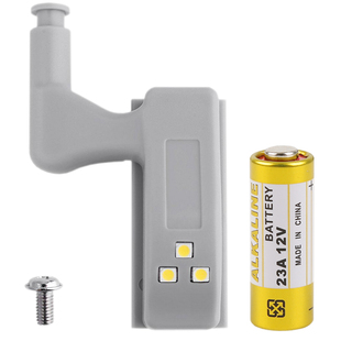 免打孔合页灯感应灯衣柜开门即亮led铰链灯柜门开关灯橱柜荷叶灯