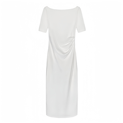 正式场合平时可穿包臀白色晚礼服