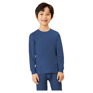 三枪儿童内衣套秋冬保暖秋衣秋裤舒肤软棉男童小高领长袖内衣套装