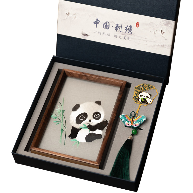 苏绣伴手礼苏州绣美国风刺绣礼品