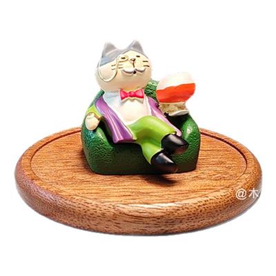 我是大富豪日式zakka复古唱片机猫咪可爱治愈系桌面小摆件礼物女