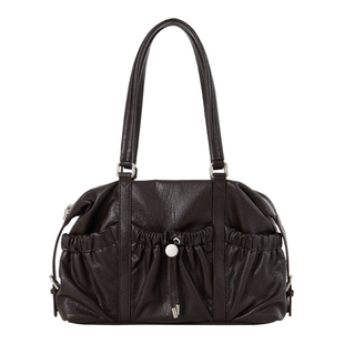 DirtySix原创 左袋口子 复古软皮 保龄球包