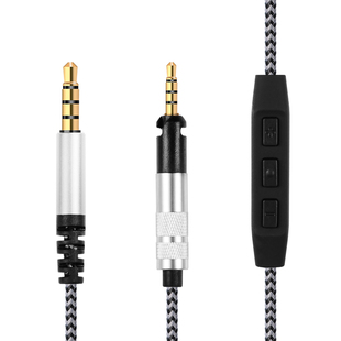 森海hd560s hd598 598se 558 569HD400pro 599带麦线控耳机升级线