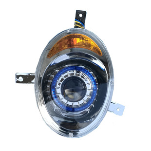 电动三轮车蓬车大灯棚车熊猫灯超亮金迪12v用全封闭车前大灯LED灯