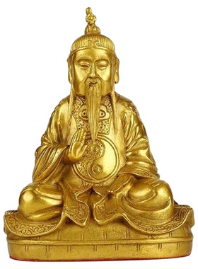 元始天尊三清道祖神像供奉摆件