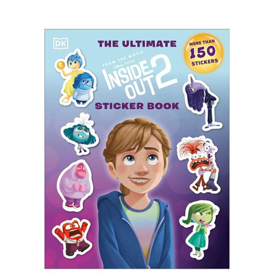 【现货】迪斯尼皮克斯 反斗奇兵2 贴纸书(150张) Disney Pixar Inside Out 2 Ultimate Sticker Book 英文儿童趣味互动绘本进口书