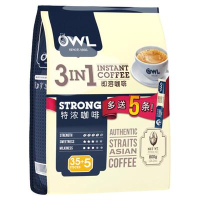 OWL/猫头鹰特浓724g速溶咖啡粉