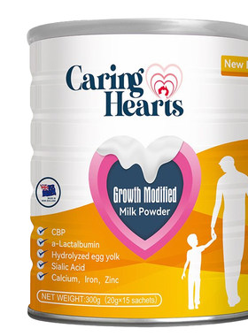 新西兰CARING HEARTS关爱之心CBP初乳碱性蛋白儿童成长奶粉300g