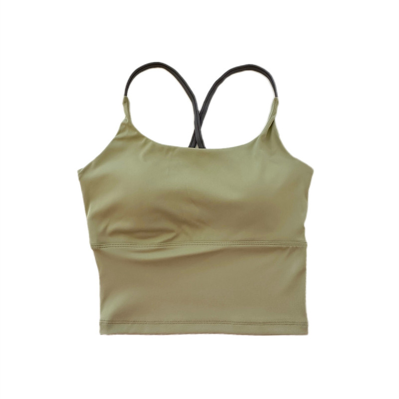 【泽衣壹品】内衣一体上衣运动健身普拉提瑜伽服吊带背心女带胸垫