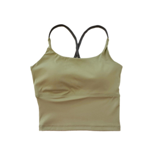 【泽衣壹品】内衣一体上衣运动健身普拉提瑜伽服吊带背心女带胸垫