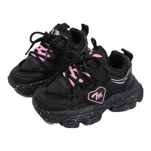 天美意运动鞋男童鞋子2026新款春夏儿童跑步鞋女童老爹鞋轻便软底