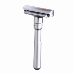 名士手动剃须刀男士刮胡刀可六档调节通用须刀老式刮脸刀双面刀片