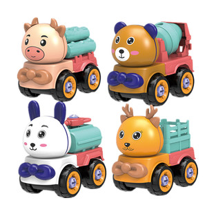 儿童玩具车男孩2021年新款益智拆装车魔怪车小队玩具车两岁2-3-6