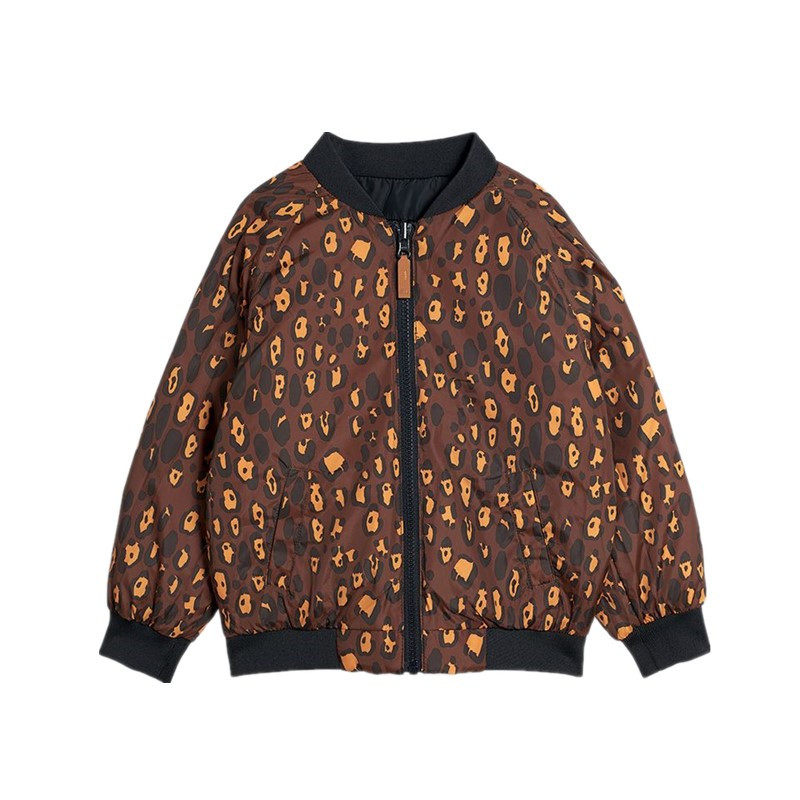 瑞典秋冬保暖豹纹棉服秋冬