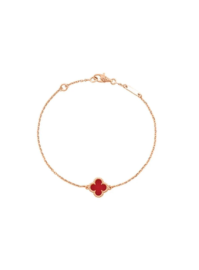 9.9新Van Cleef & Arpels/梵克雅宝四叶草幸运系列18K玫瑰金手链