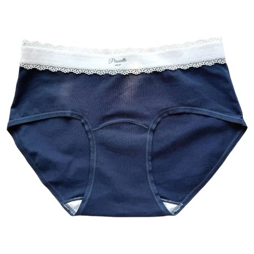 6条装 A类内裤女纯棉舒适新款透气甜美抑菌全棉加长裆大码三角裤