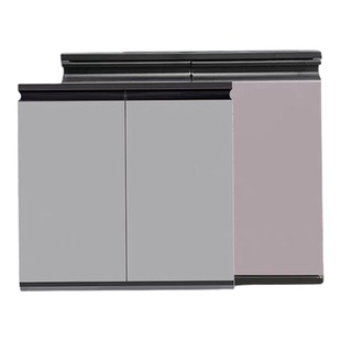 铝合金蜂窝板橱柜门定制免打孔自装带框航空铝厨房柜门定做衣柜门