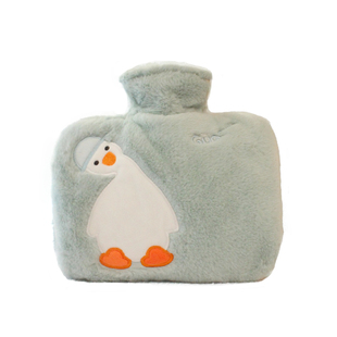 热水袋注水暖手宝宝灌装水卡通可爱毛绒女热敷肚子双插手冲水暖袋