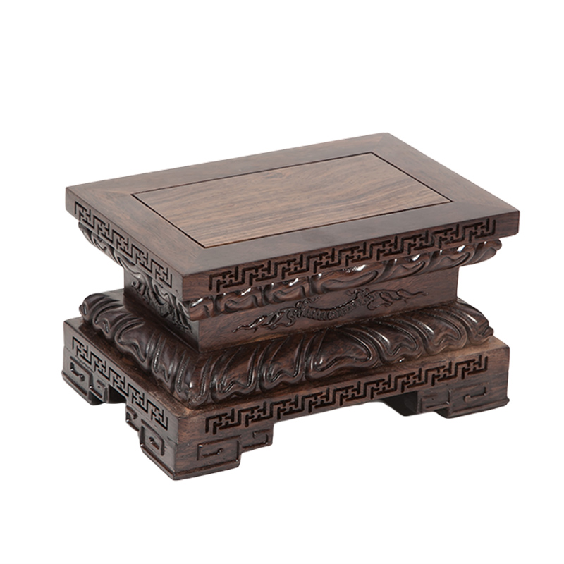 佛像底座加高长方形实木雕刻供奉观音莲花座关公财神貔貅摆件托架