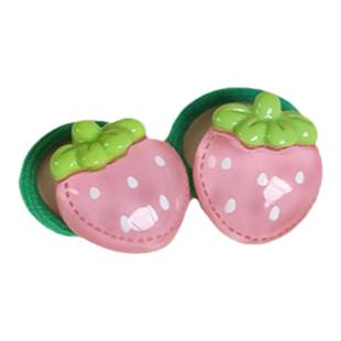 黄小妞 清爽果冻发饰儿童小号发绳宝宝高弹力橡皮筋皮套对扎发圈