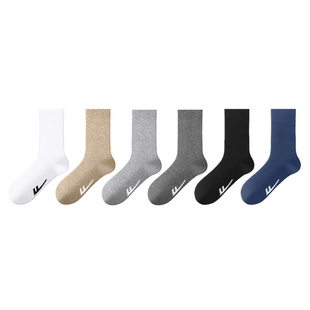 回力43-48大码袜子男士春秋款中筒袜新疆棉抗菌吸汗防臭商务长袜