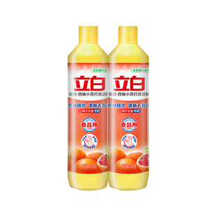 【天猫U先】立白西柚小苏打洗洁精家用厨房去油408g*2瓶