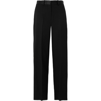 【折扣】Victoria Beckham 女简约缎面边饰直筒裤休闲裤
