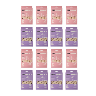 【囤货装】爪子心选猫咪纯肉冻干鸡胸肉鸭小胸宠物零食生骨肉16盒