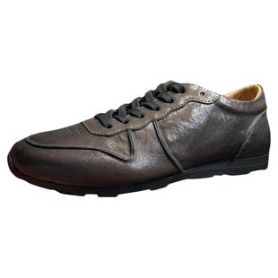 头层胎牛皮德训鞋男鞋2026新款真皮系带软底休闲皮鞋舒适透气板鞋