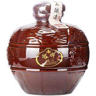 塔牌绍兴产黄酒善酿酒2.5L坛装礼盒装手工冬酿老酒糯米酒半甜黄酒