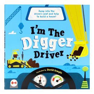 牛津精品认知绘本 我是挖掘机司机 英文原版绘本 I'm The Digger Driver 交通工具职业认知图画书 平装大开Oxford牛津大学出版