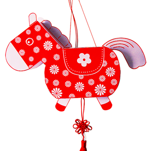 小马灯笼diy制作手工材料包 马年新年元宵儿童花灯小学生自制手提