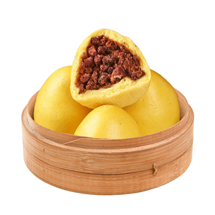 红豆玉米豆沙包老式无糖精窝窝头荞麦纯手工杂粮馒头低脂营养早餐