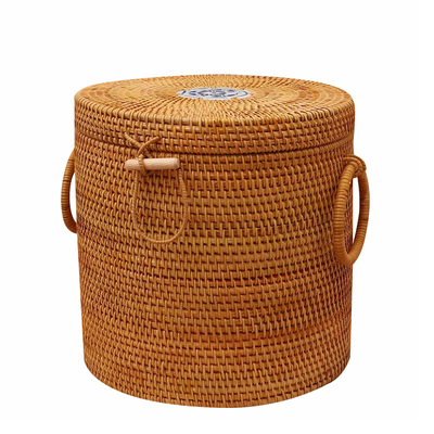 包邮越南藤编收纳普洱茶盒