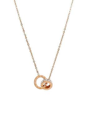 小众dukato双环新品钛钢锁骨链