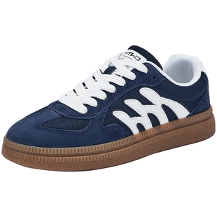 热风男鞋2025年秋季新款男士时尚休闲鞋平底板鞋户外运动慢跑鞋子