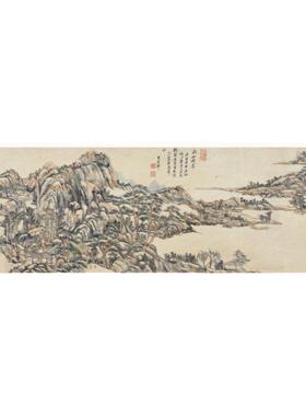 高清艺术喷绘画芯宣纸绢布卷轴画