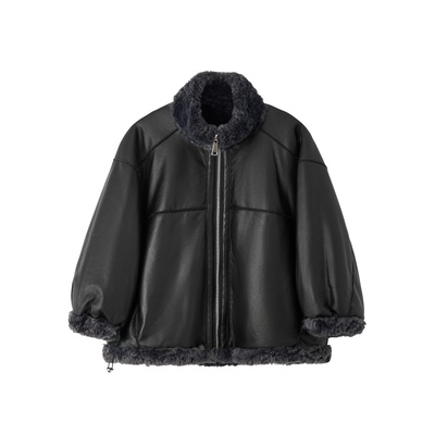 儿童机车服秋冬新款女童夹克