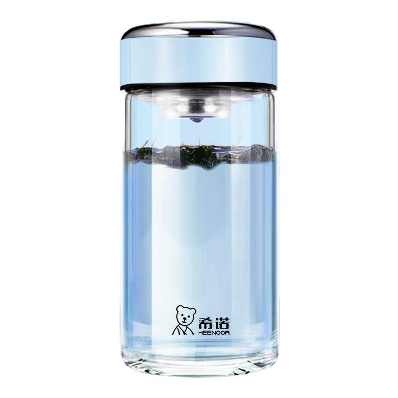 希诺正品单层泡茶水杯加厚花茶杯