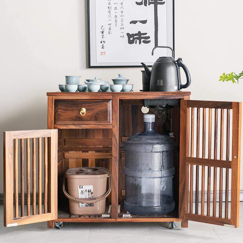 胡桃木移动茶柜烧水壶一体小茶台家用乌金石茶水柜新中式泡茶桌子,住宅家具,家用茶台/茶桌,淘宝优惠券,粉丝福利购,淘宝优惠卷