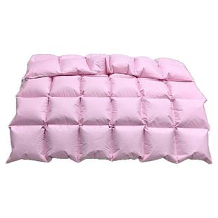 新款全棉双层羽绒被壳半成品自充绒被套防钻绒高密内胆面料空壳子