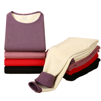 妈妈加厚加绒保暖内衣女士恒源祥